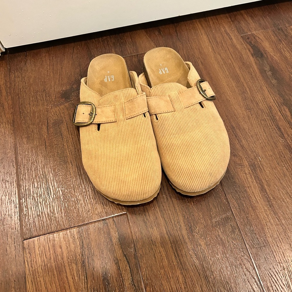BOGO FREE GAP Tan Corduroy Buckle Slip-Ons
